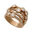 bague diamants or rose