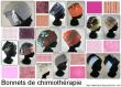 Bonnets uniques et adaptés aux personnes sous chimiothérapie