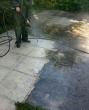 Lavage de dalle terrasse + produit anti mousse photo avant devis artisan gratuit 