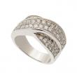 bague diamants or blanc
