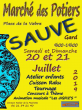 Marché de Potiers Céramistes Sculpteurs à SAUVE 