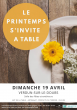 Le Printemps s'invite à table